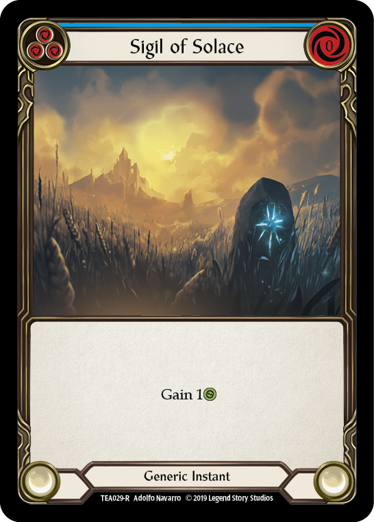 Sigil of Solace (Blue) [TEA029-R] 1st Edition Normal | Webway Games