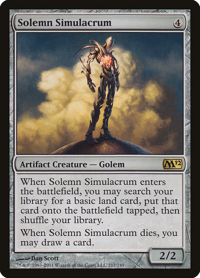 Solemn Simulacrum [Magic 2012] | Webway Games