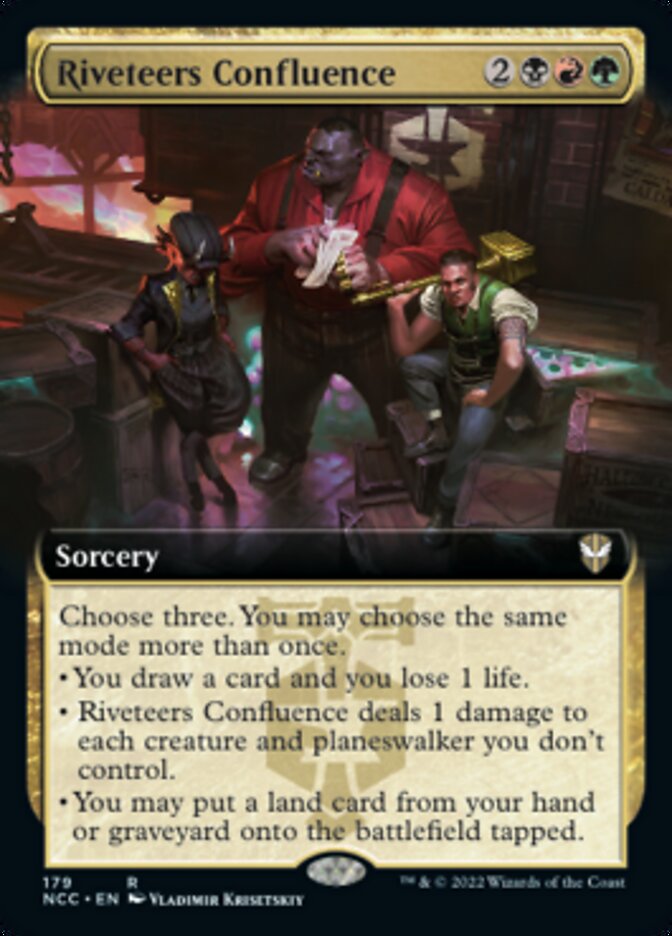 Riveteers Confluence (Extended Art) [Streets of New Capenna Commander] | Webway Games
