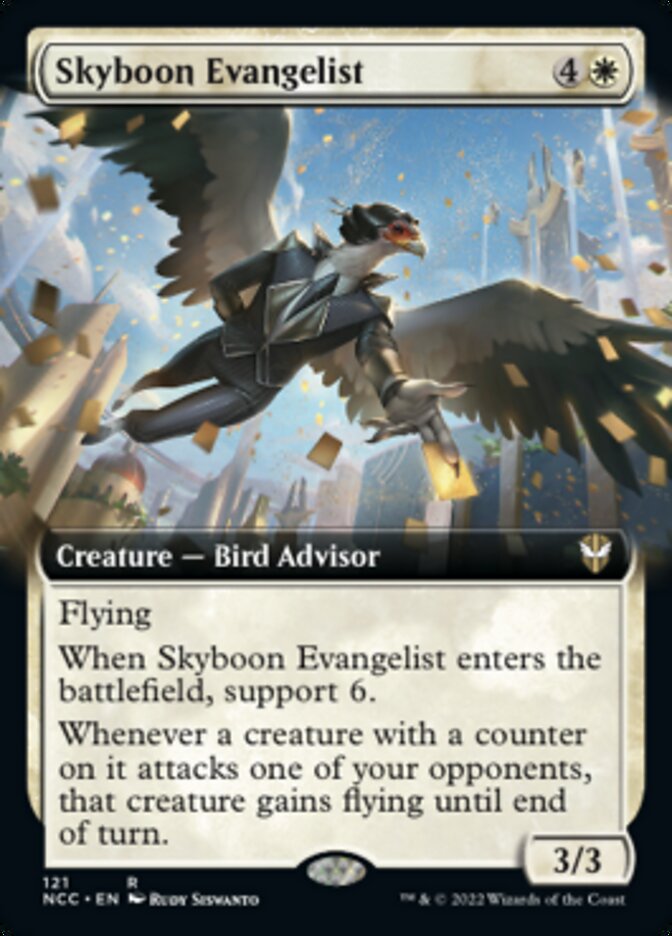 Skyboon Evangelist (Extended Art) [Streets of New Capenna Commander] | Webway Games