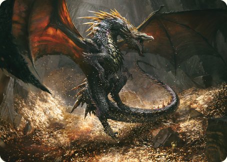 Cavern-Hoard Dragon Art Card [The Lord of the Rings: Tales of Middle-earth Art Series] | Webway Games