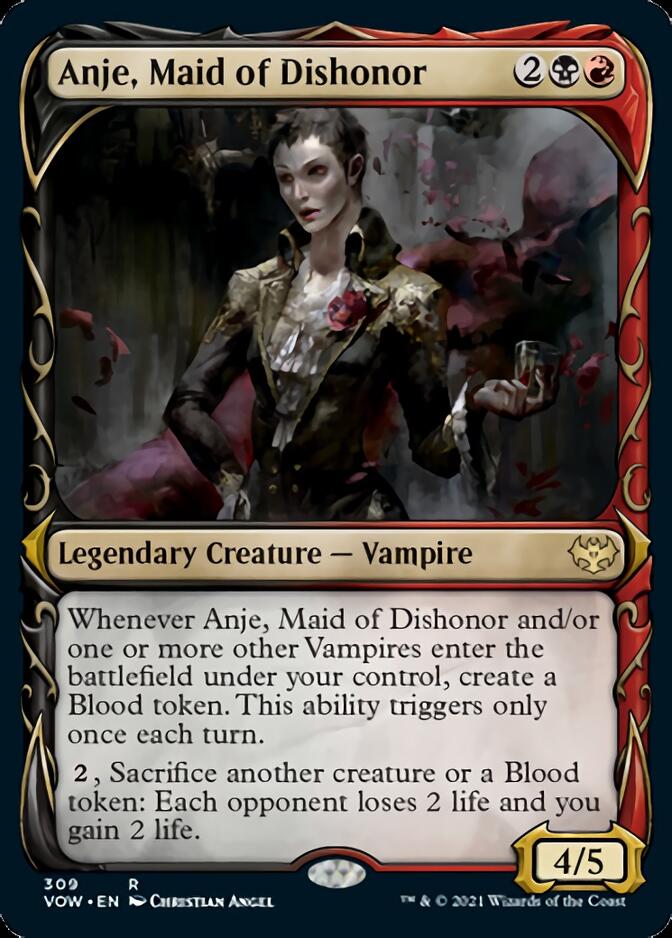 Anje, Maid of Dishonor (Showcase Fang Frame) [Innistrad: Crimson Vow] | Webway Games
