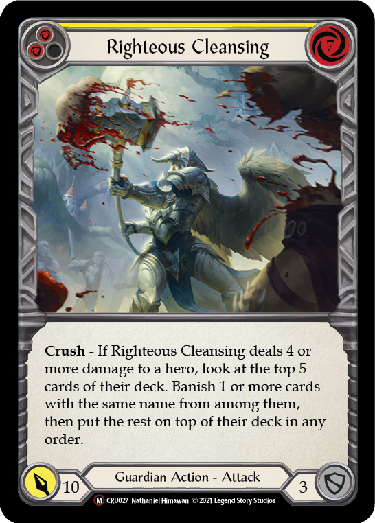 Righteous Cleansing [CRU027] Unlimited Normal | Webway Games