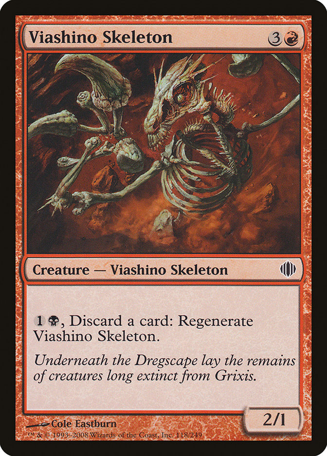 Viashino Skeleton [Shards of Alara] | Webway Games