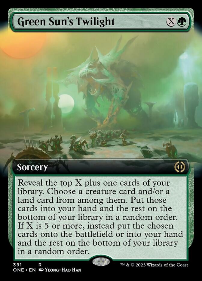 Green Sun's Twilight (Extended Art) [Phyrexia: All Will Be One] | Webway Games