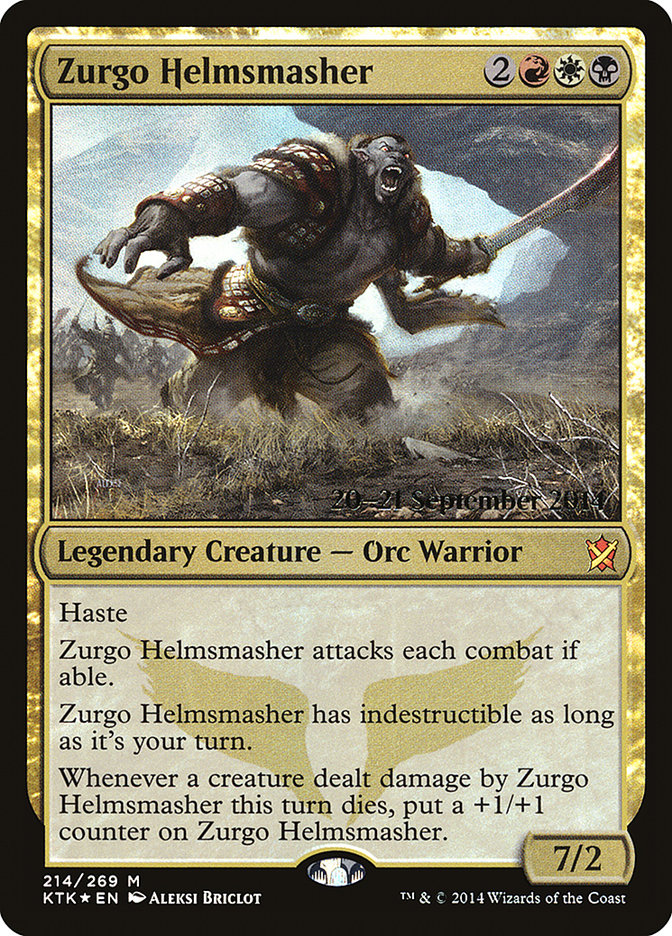 Zurgo Helmsmasher  (Prerelease) [Khans of Tarkir Prerelease Promos] | Webway Games