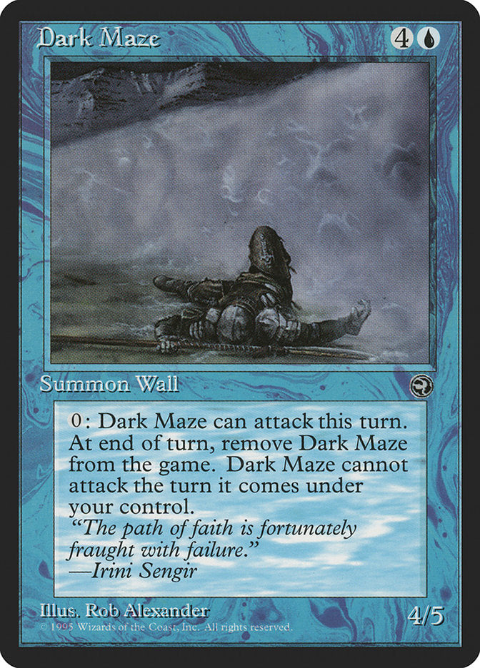 Dark Maze (Irini Sengir Flavor Text) [Homelands] | Webway Games