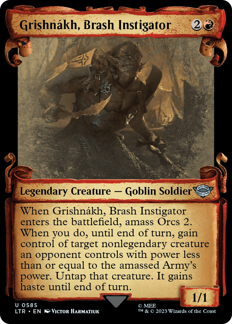 Grishnakh, Brash Instigator [The Lord of the Rings: Tales of Middle-Earth Showcase Scrolls] | Webway Games