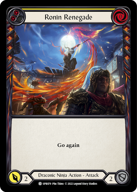 Ronin Renegade (Yellow) [UPR079] (Uprising)  Rainbow Foil | Webway Games