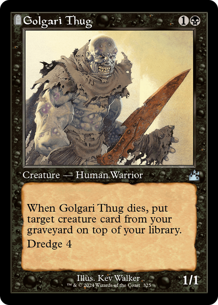 Golgari Thug (Retro Frame) [Ravnica Remastered] | Webway Games