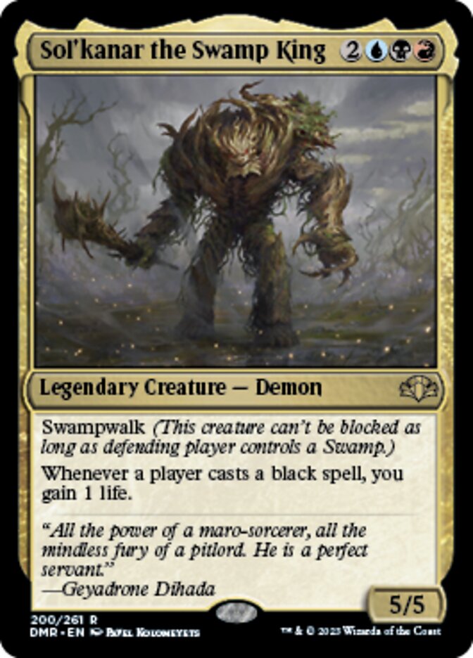 Sol'kanar the Swamp King [Dominaria Remastered] | Webway Games