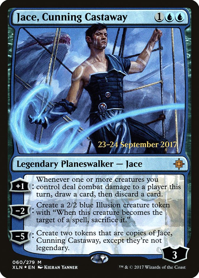 Jace, Cunning Castaway  (Prerelease) [Ixalan Prerelease Promos] | Webway Games