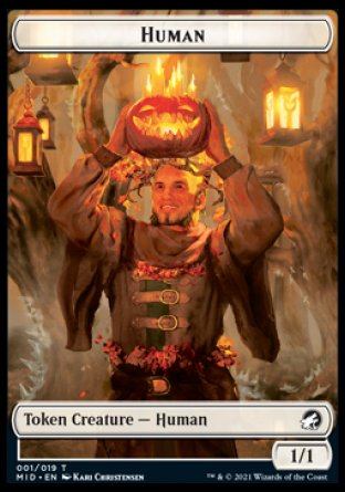 Human // Zombie (015) Double-sided Token [Innistrad: Midnight Hunt Tokens] | Webway Games