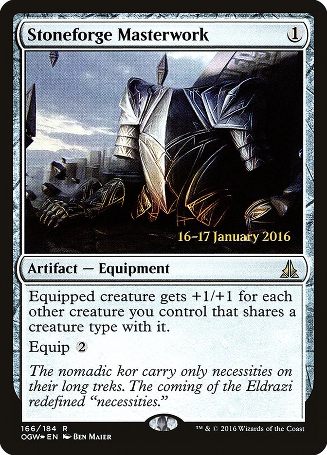 Stoneforge Masterwork (Prerelease) [Oath of the Gatewatch Prerelease Promos] | Webway Games
