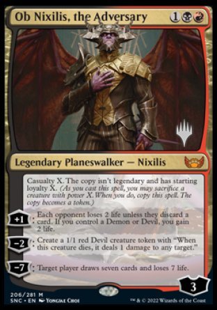 Ob Nixilis, the Adversary (Promo Pack) [Streets of New Capenna Promos] | Webway Games