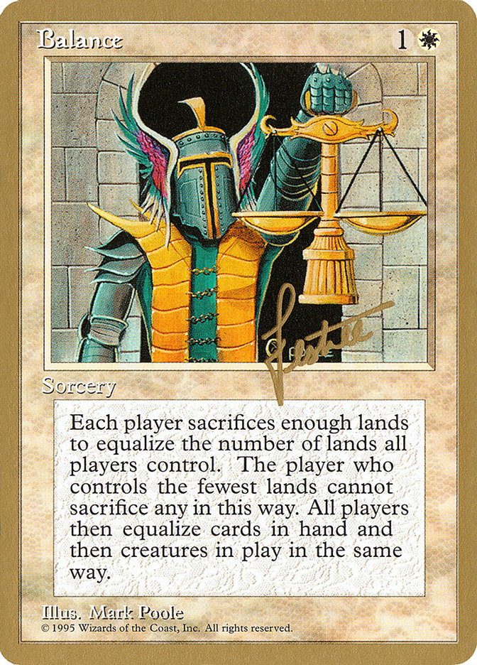 Balance (Bertrand Lestree) [Pro Tour Collector Set] | Webway Games