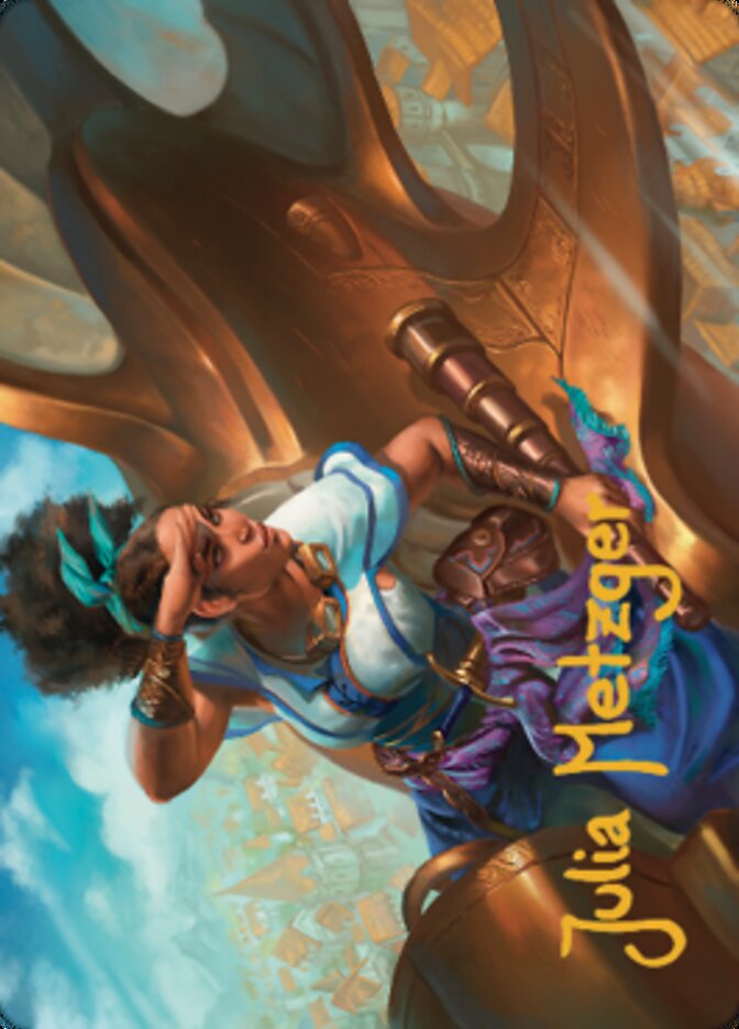 Talas Lookout Art Card (Gold-Stamped Signature) [Dominaria United Art Series] | Webway Games