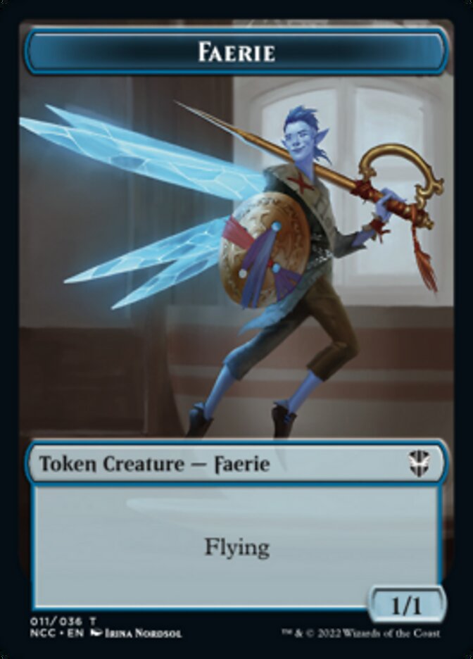 Faerie // Rogue Double-sided Token [Streets of New Capenna Commander Tokens] | Webway Games