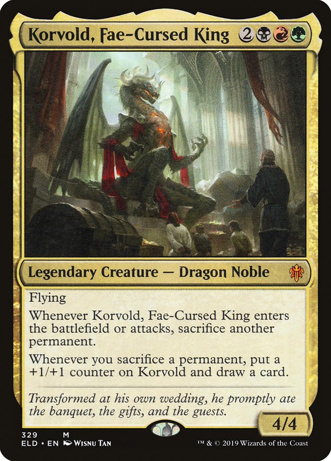 Korvold, Fae-Cursed King [Throne of Eldraine] | Webway Games
