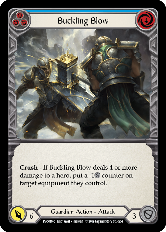 Buckling Blow (Blue) [BVO016-C] 1st Edition Normal | Webway Games