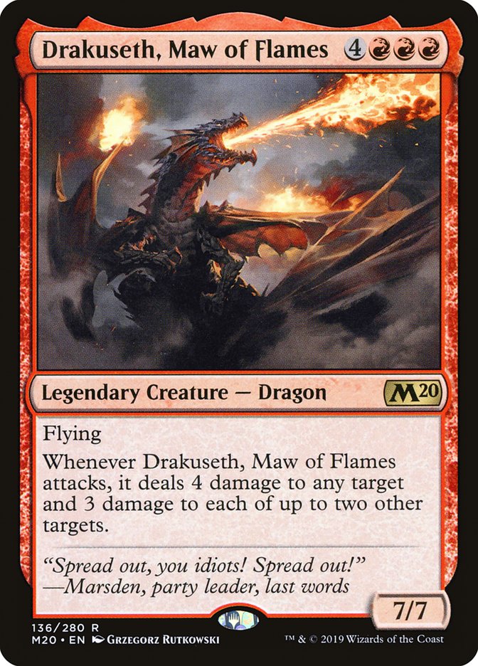 Drakuseth, Maw of Flames [Core Set 2020] | Webway Games