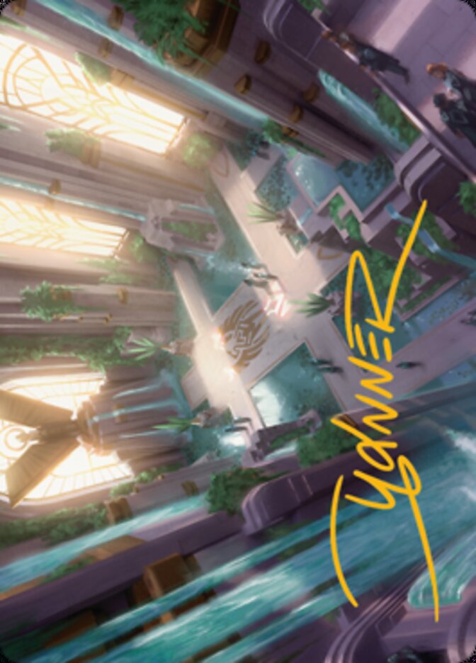 Spara's Headquarters Art Card (Gold-Stamped Signature) [Streets of New Capenna Art Series] | Webway Games