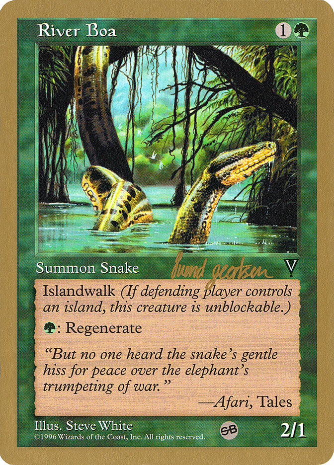 River Boa (Svend Geertsen) (SB) [World Championship Decks 1997] | Webway Games
