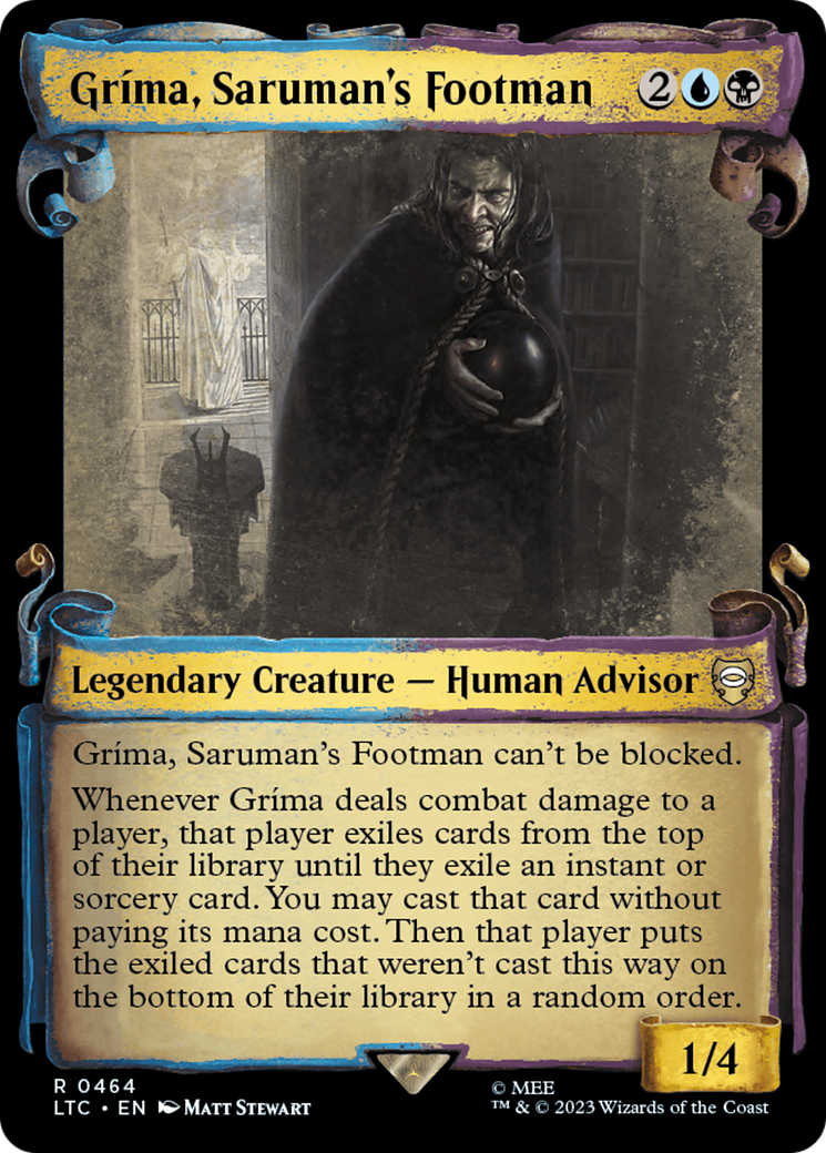 Grima, Saruman's Footman [The Lord of the Rings: Tales of Middle-Earth Commander Showcase Scrolls] | Webway Games