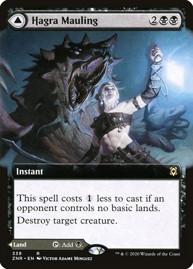 Hagra Mauling // Hagra Broodpit (Extended Art) [Zendikar Rising] | Webway Games