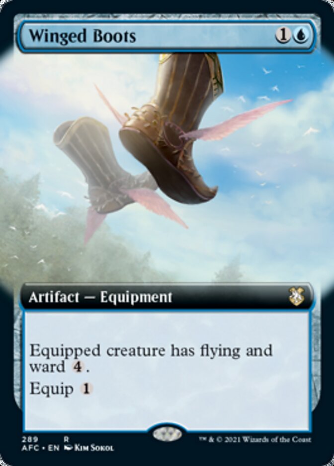 Winged Boots (Extended) [Dungeons & Dragons: Adventures in the Forgotten Realms Commander] | Webway Games