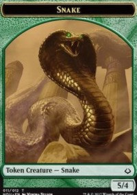 Snake // Warrior Double-sided Token [Hour of Devastation Tokens] | Webway Games