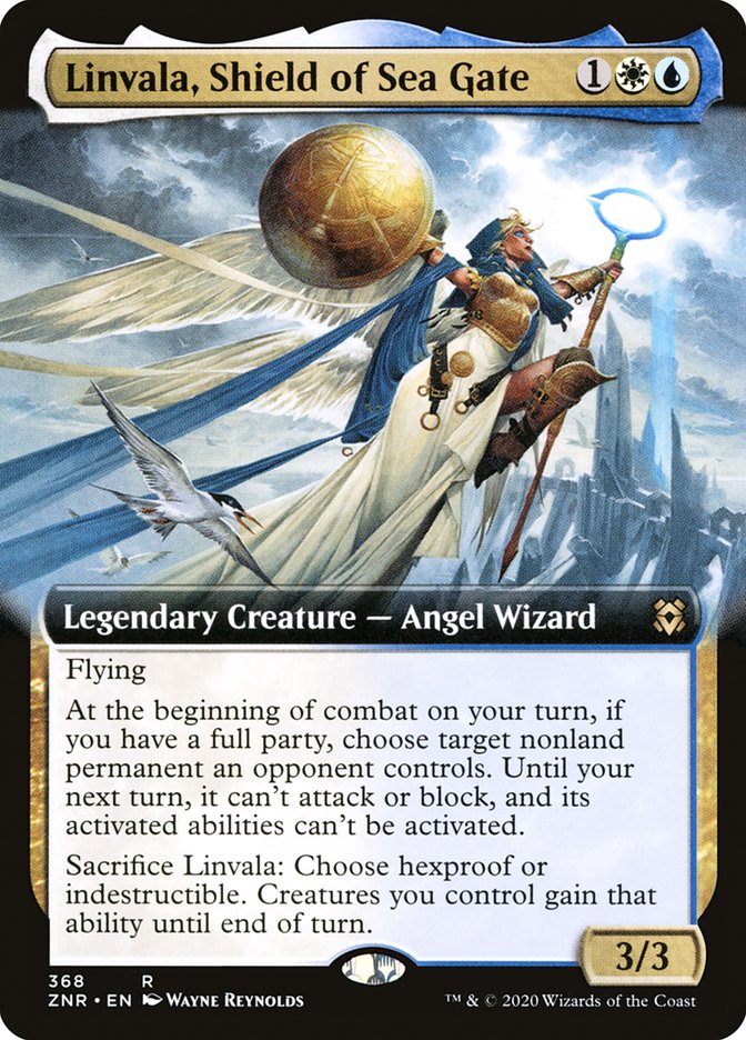 Linvala, Shield of Sea Gate (Extended Art) [Zendikar Rising] | Webway Games