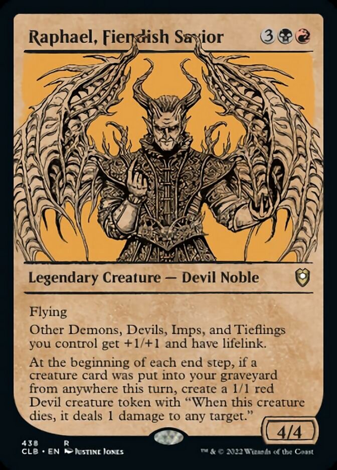 Raphael, Fiendish Savior (Showcase) [Commander Legends: Battle for Baldur's Gate] | Webway Games