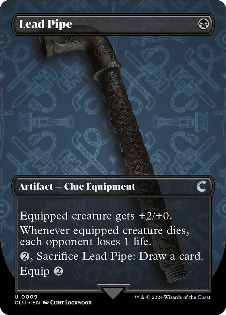 Lead Pipe (Borderless) [Ravnica: Clue Edition] | Webway Games