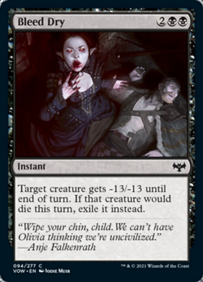 Bleed Dry [Innistrad: Crimson Vow] | Webway Games