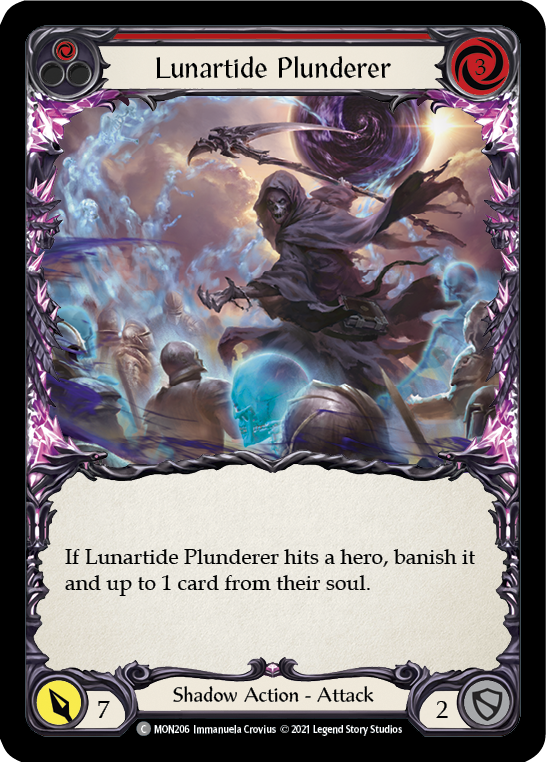 Lunartide Plunderer (Red) (Rainbow Foil) [MON206-RF] 1st Edition Rainbow Foil | Webway Games