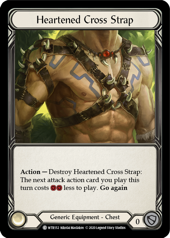 Heartened Cross Strap [U-WTR152] (Welcome to Rathe Unlimited)  Unlimited Rainbow Foil | Webway Games
