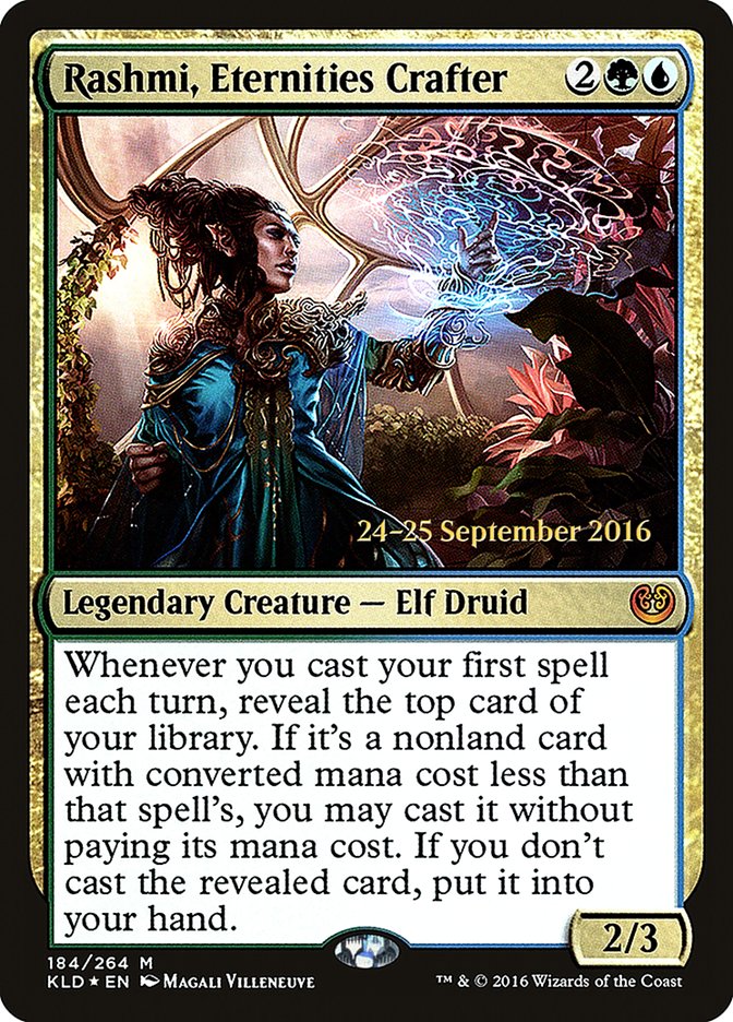 Rashmi, Eternities Crafter  (Prerelease) [Kaladesh Prerelease Promos] | Webway Games