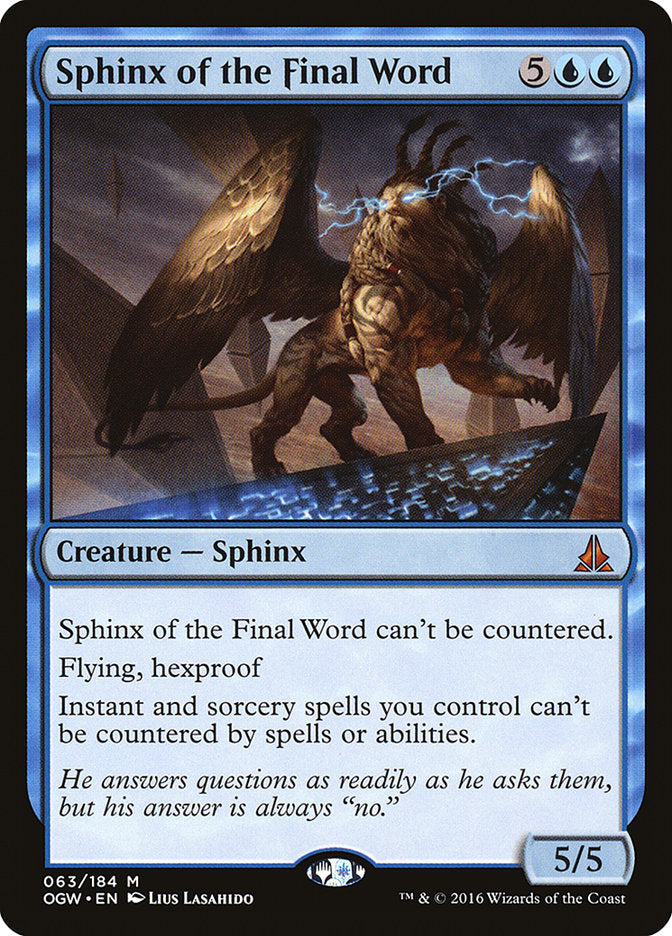 Sphinx of the Final Word [Oath of the Gatewatch] | Webway Games