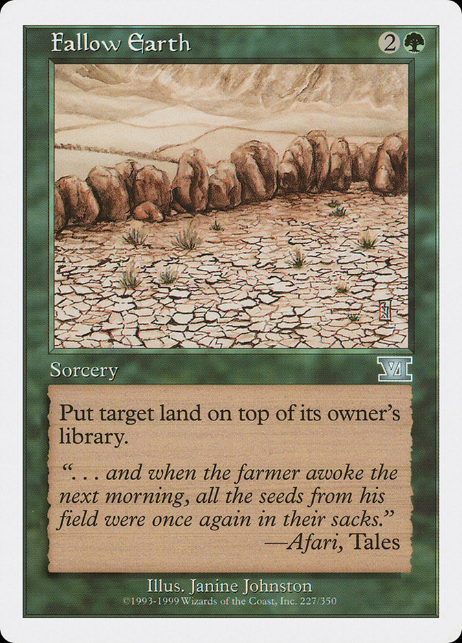 Fallow Earth [Classic Sixth Edition] | Webway Games