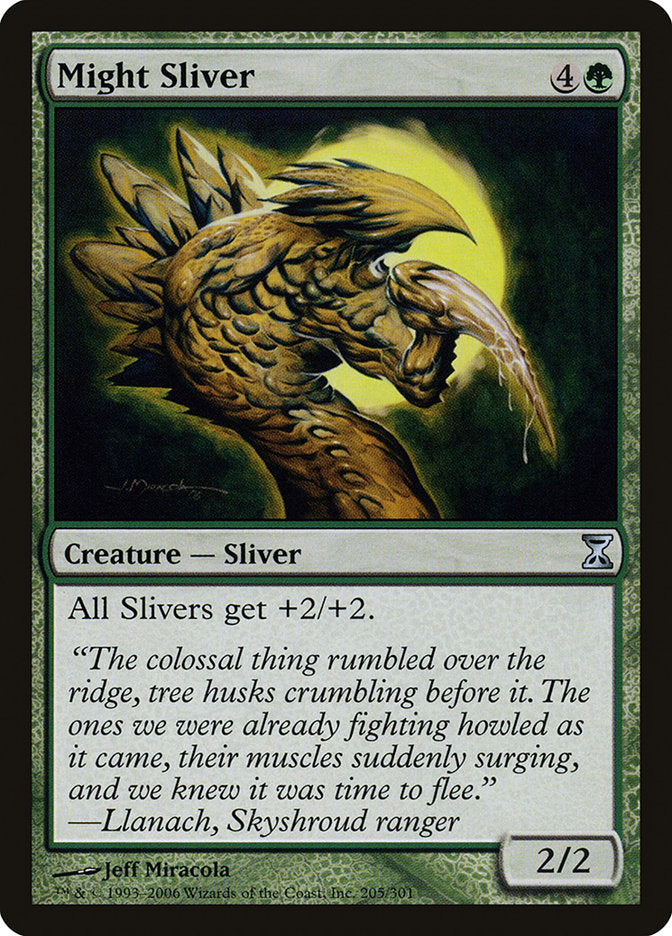 Might Sliver [Time Spiral] | Webway Games