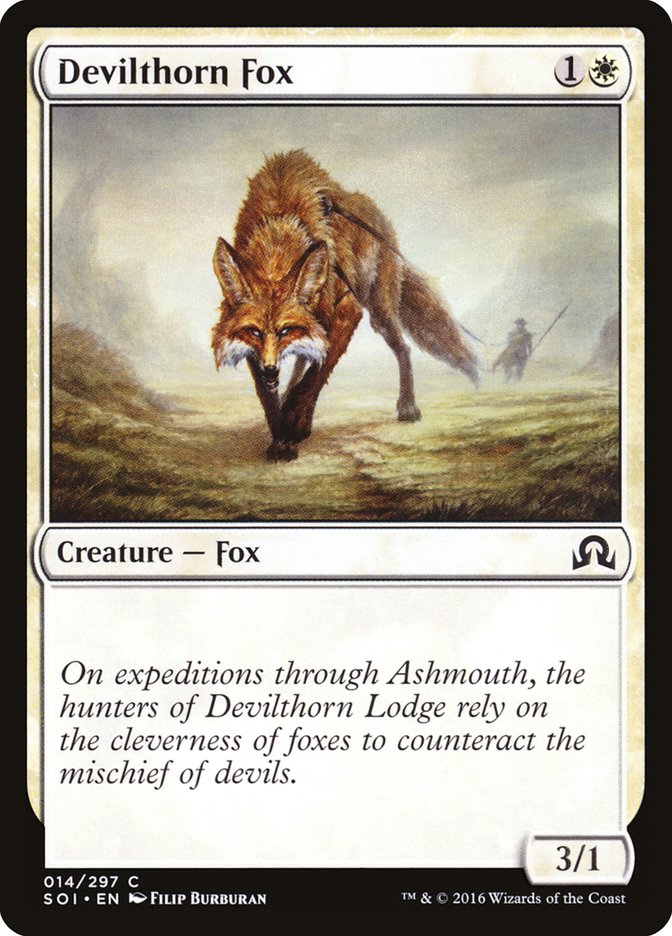 Devilthorn Fox [Shadows over Innistrad] | Webway Games