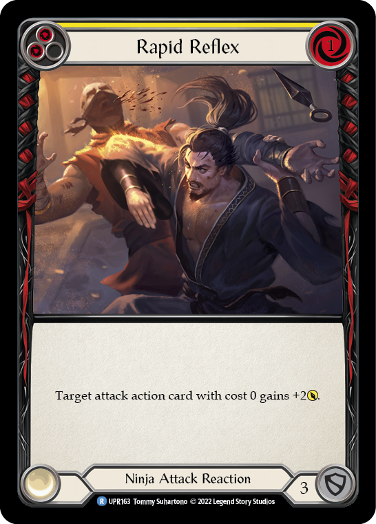 Rapid Reflex (Yellow) [UPR163] (Uprising)  Rainbow Foil | Webway Games