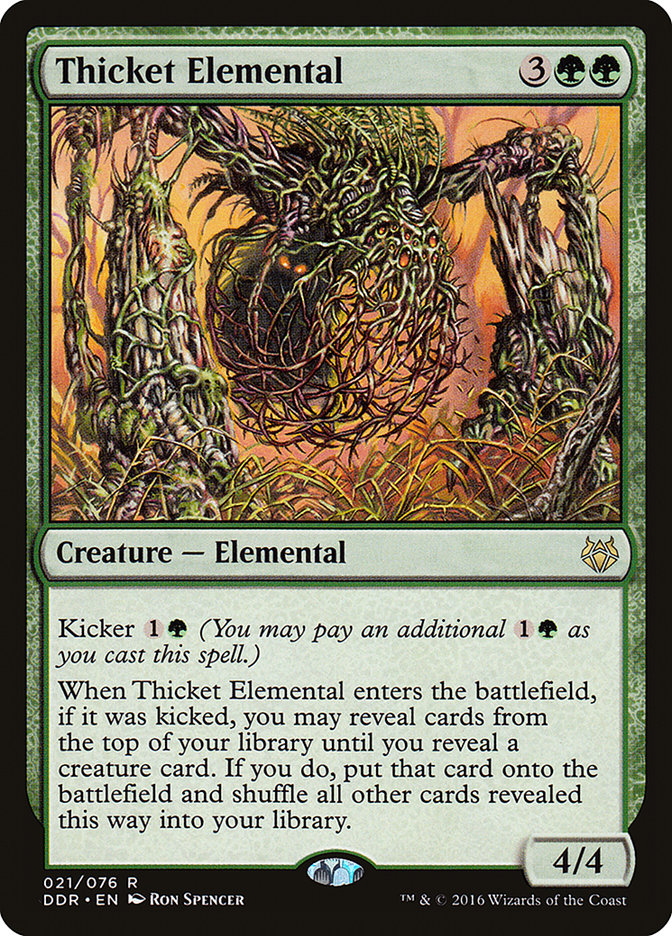Thicket Elemental [Duel Decks: Nissa vs. Ob Nixilis] | Webway Games