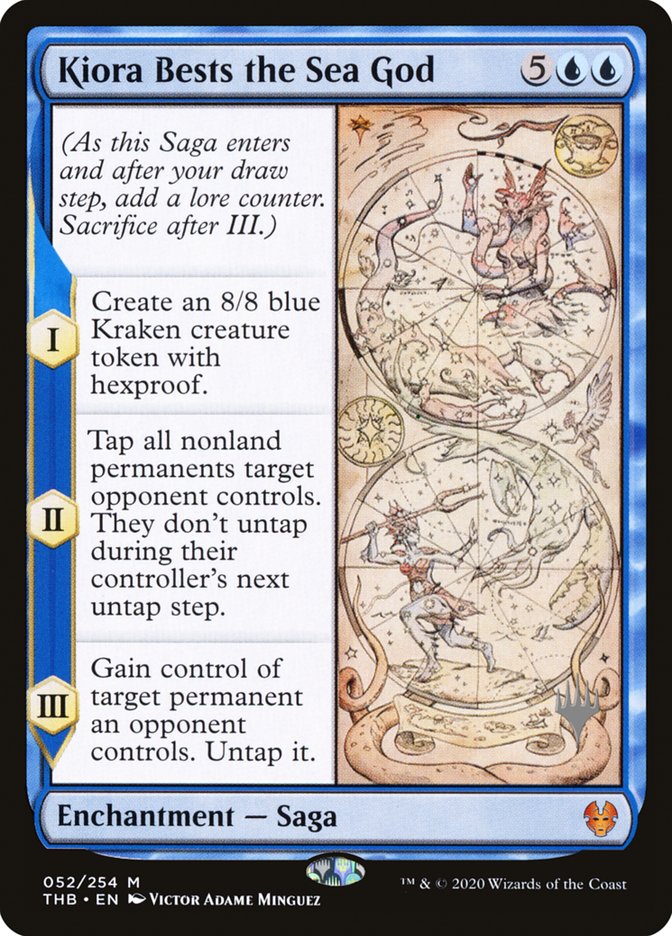Kiora Bests the Sea God (Promo Pack) [Theros Beyond Death Promos] | Webway Games