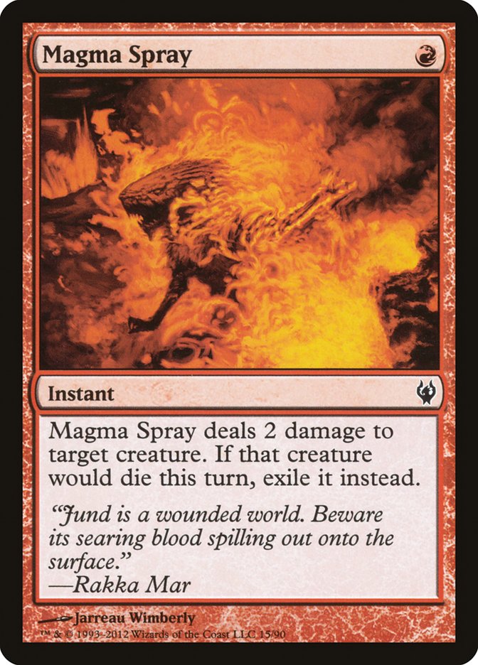 Magma Spray [Duel Decks: Izzet vs. Golgari] | Webway Games