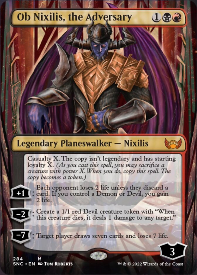Ob Nixilis, the Adversary (Borderless) [Streets of New Capenna] | Webway Games