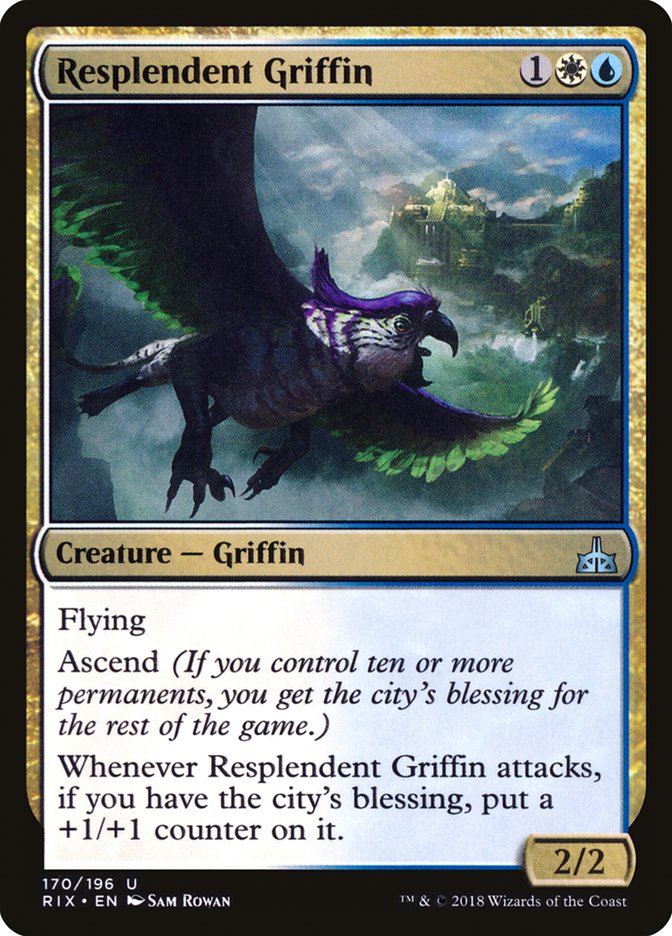 Resplendent Griffin [Rivals of Ixalan] | Webway Games