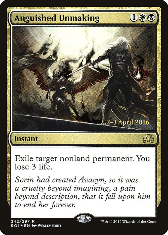 Anguished Unmaking [Shadows over Innistrad Prerelease Promos] | Webway Games
