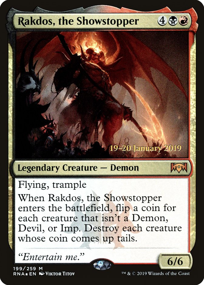 Rakdos, the Showstopper [Ravnica Allegiance Prerelease Promos] | Webway Games